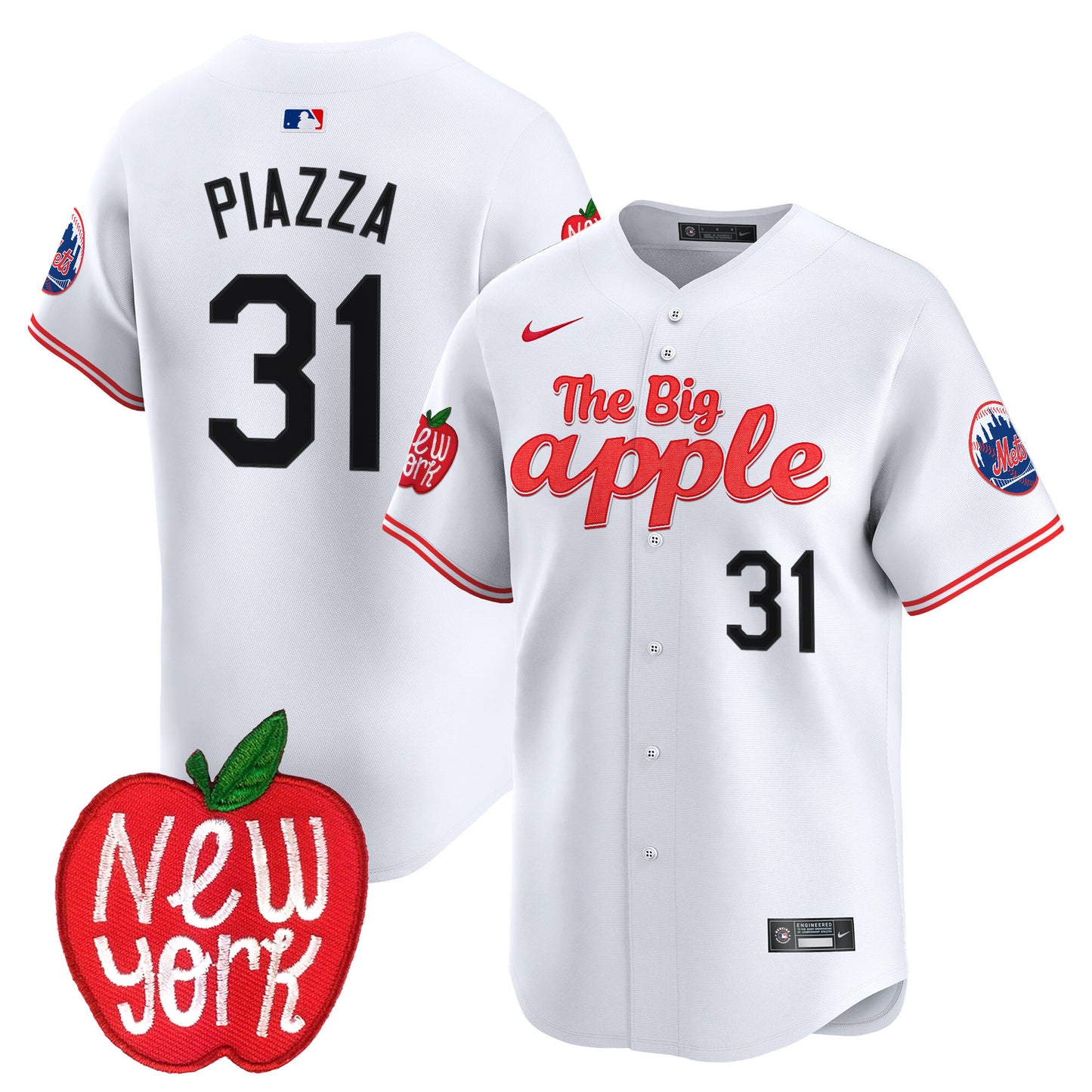 Mets The Big Apple Vapor Premier Limited Jersey - All Stitched