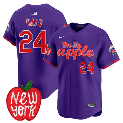 Mets The Big Apple Vapor Premier Limited Jersey - All Stitched