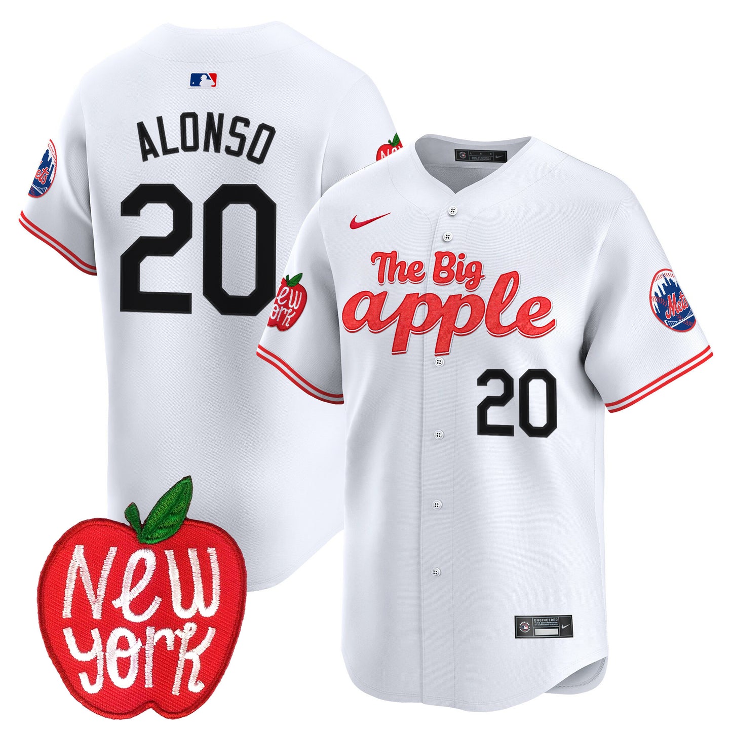 Mets The Big Apple Vapor Premier Limited Jersey - All Stitched