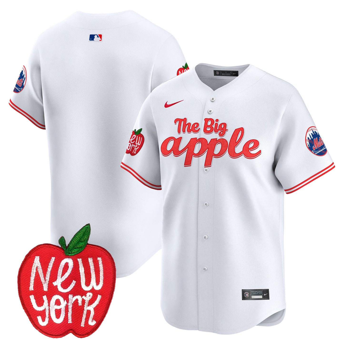 Mets The Big Apple Vapor Premier Limited Jersey - All Stitched