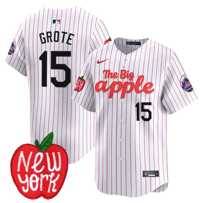 Mets The Big Apple Vapor Premier Limited Jersey - All Stitched