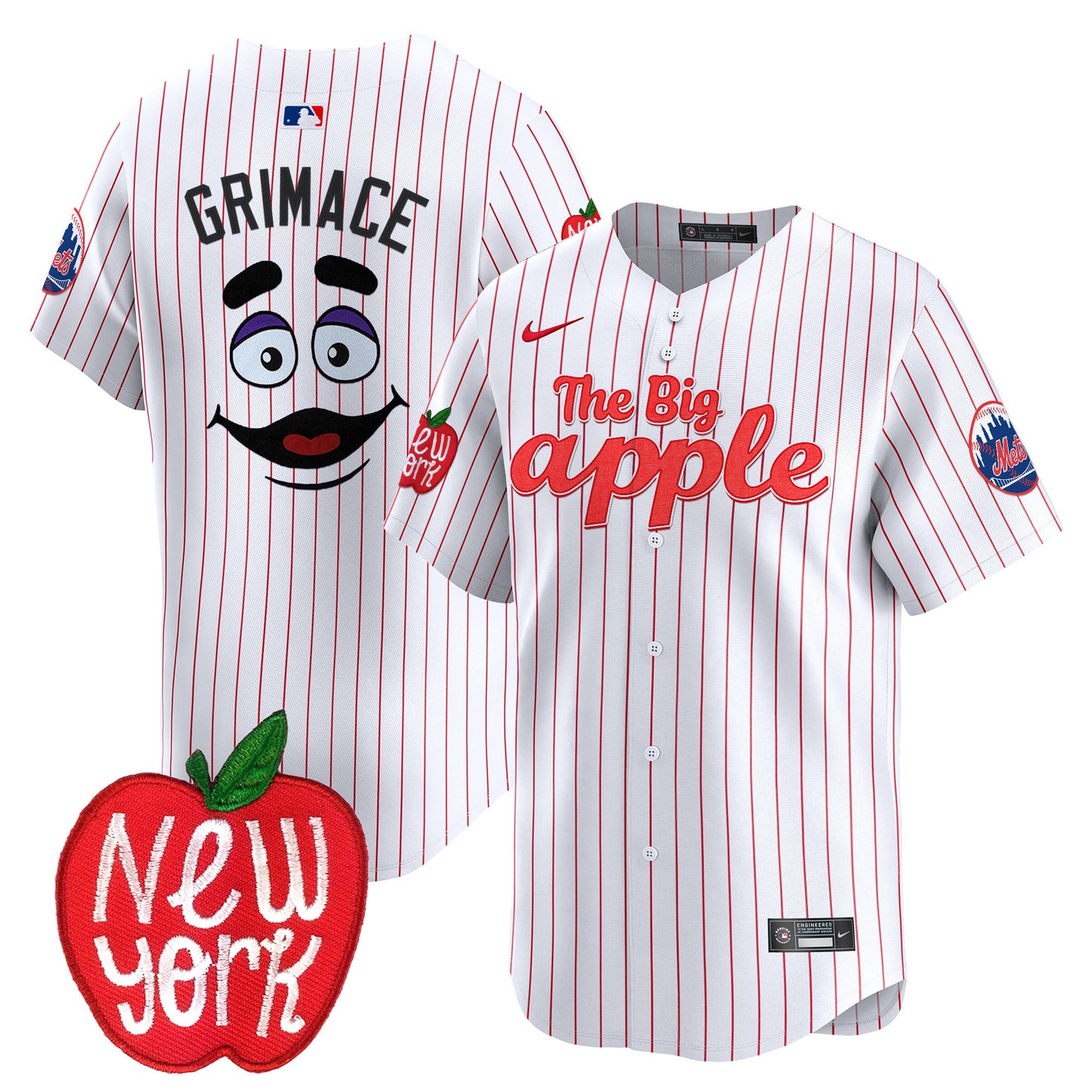 Mets The Big Apple Vapor Premier Limited Jersey - All Stitched