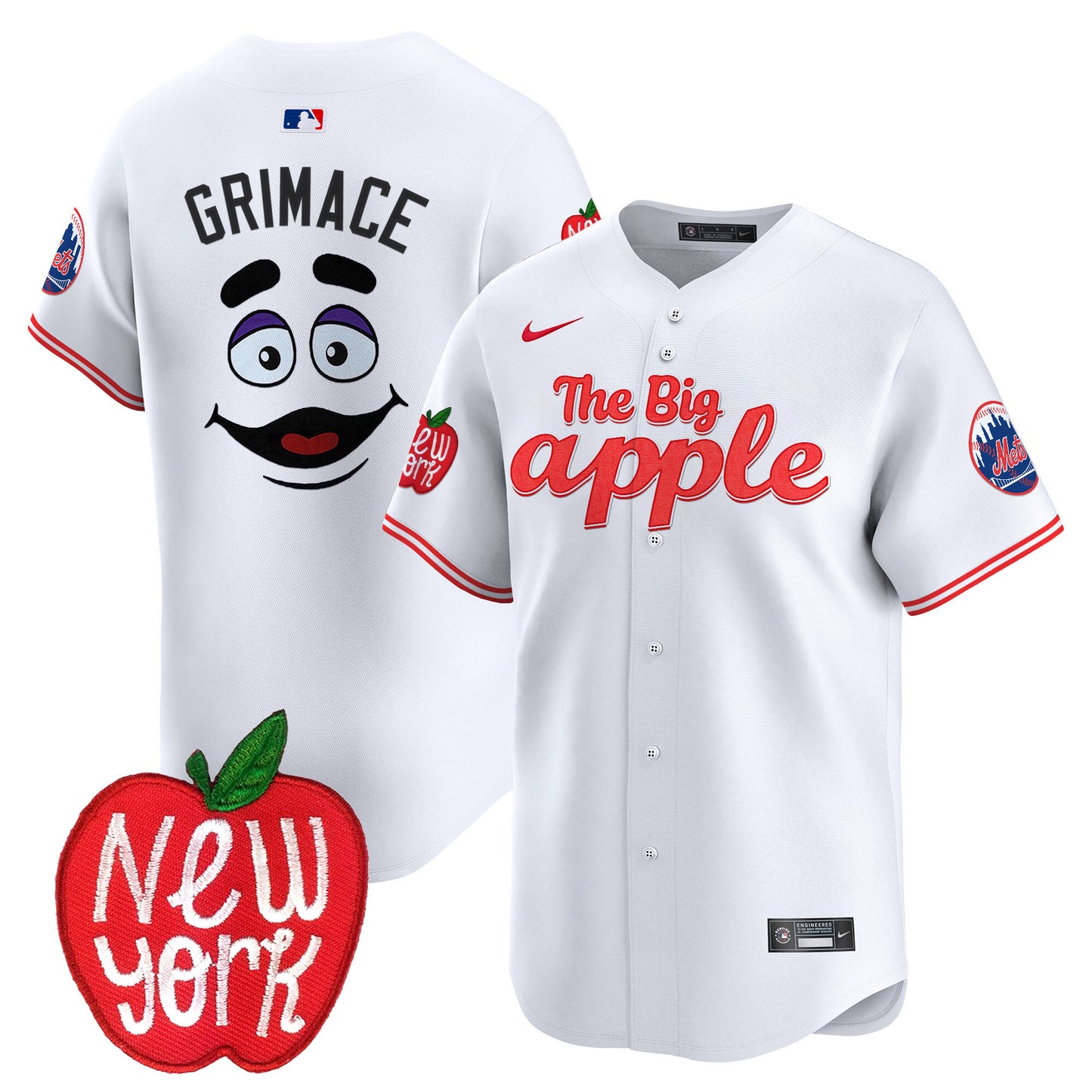 Mets The Big Apple Vapor Premier Limited Jersey - All Stitched