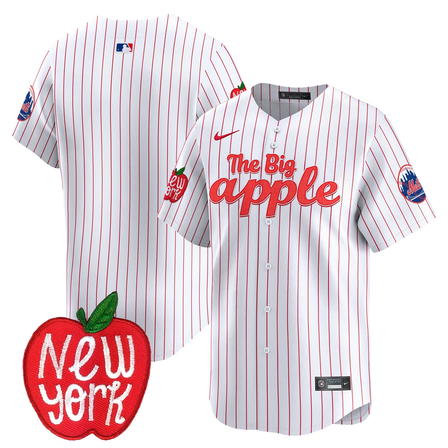 Mets The Big Apple Vapor Premier Limited Jersey - All Stitched