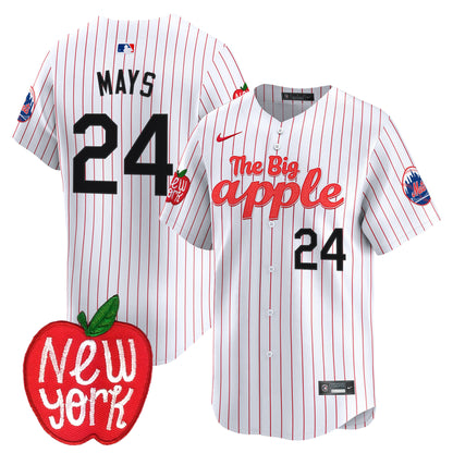 Mets The Big Apple Vapor Premier Limited Jersey - All Stitched