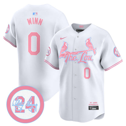 St. Louis Cardinals Bubblegum Pink Vapor Premier Limited Jersey - All Stitched