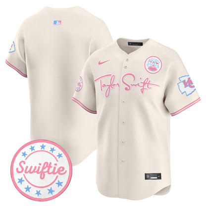 Chiefs Taylor Swift Bubblegum Pink Vapor Premier Limited Jersey - All Stitched