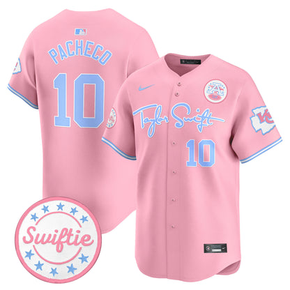 Chiefs Taylor Swift Bubblegum Pink Vapor Premier Limited Jersey - All Stitched