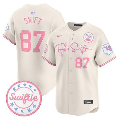 Chiefs Taylor Swift Bubblegum Pink Vapor Premier Limited Jersey - All Stitched