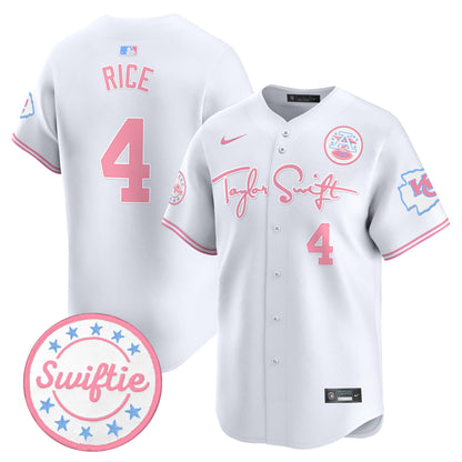 Chiefs Taylor Swift Bubblegum Pink Vapor Premier Limited Jersey - All Stitched