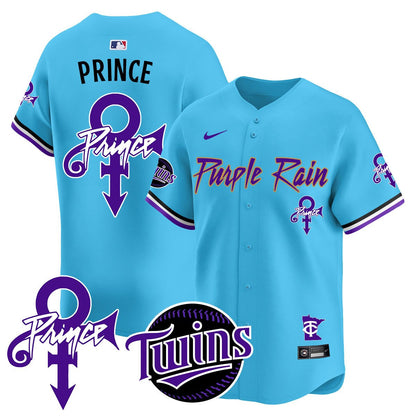 Men's Minnesota Twins Prince Patch Vapor Premier Limited Jersey N1 - All Stitched