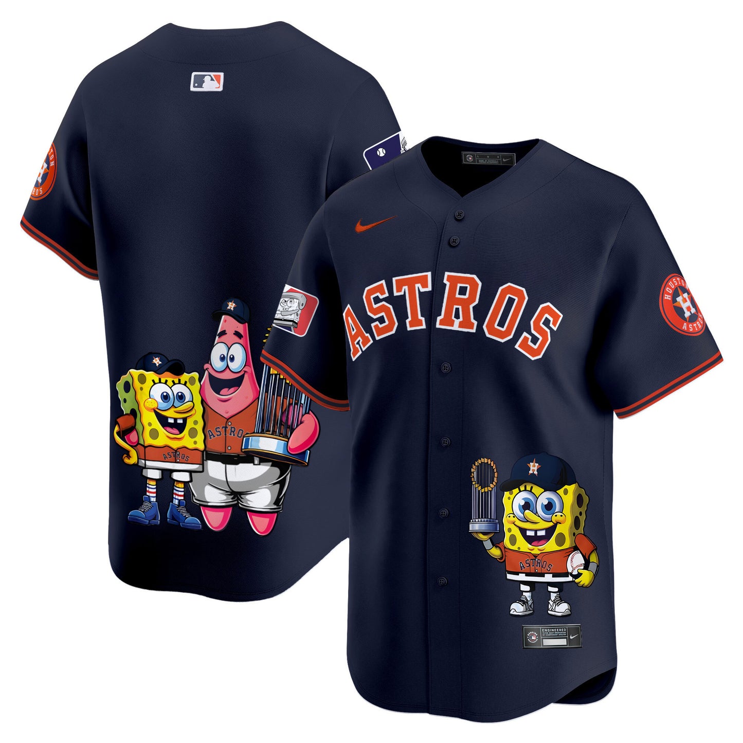 Astros SpongeBob SquarePants Vapor Premier Limited Jersey - Printed