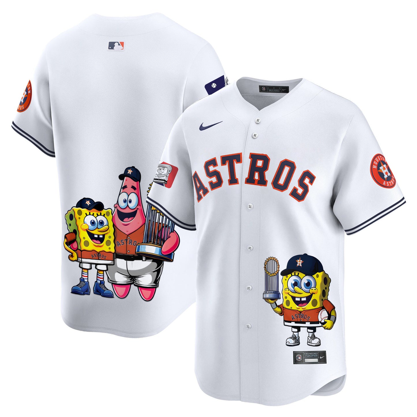 Astros SpongeBob SquarePants Vapor Premier Limited Jersey - Printed