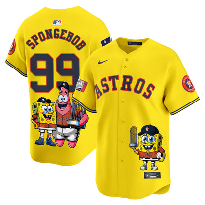 Astros SpongeBob SquarePants Vapor Premier Limited Jersey - Printed