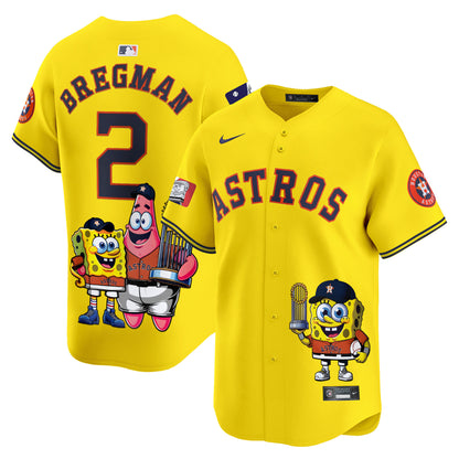 Astros SpongeBob SquarePants Vapor Premier Limited Jersey - Printed