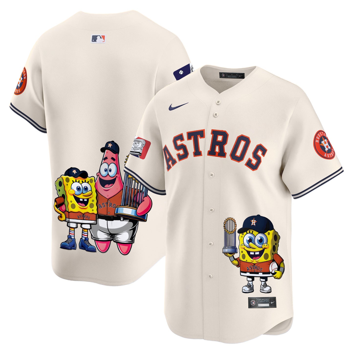 Astros SpongeBob SquarePants Vapor Premier Limited Jersey - Printed