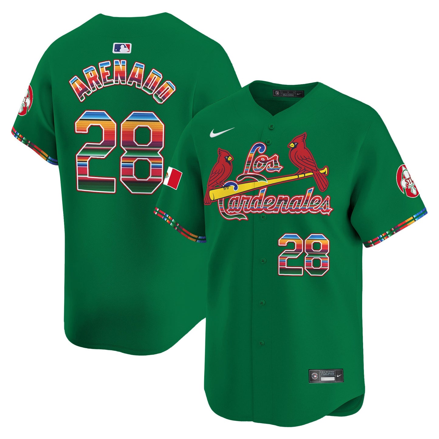 St. Louis Cardinals Fiesta Cardenales Vapor Premier Limited Jersey - All Stitched