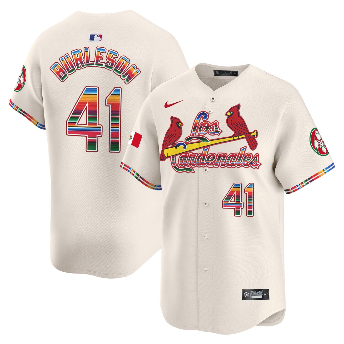 St. Louis Cardinals Fiesta Cardenales Vapor Premier Limited Jersey - All Stitched