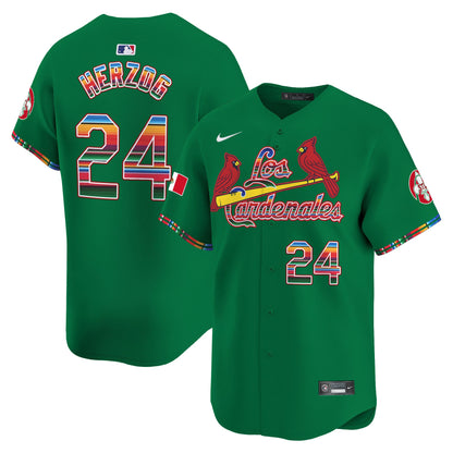 St. Louis Cardinals Fiesta Cardenales Vapor Premier Limited Jersey - All Stitched