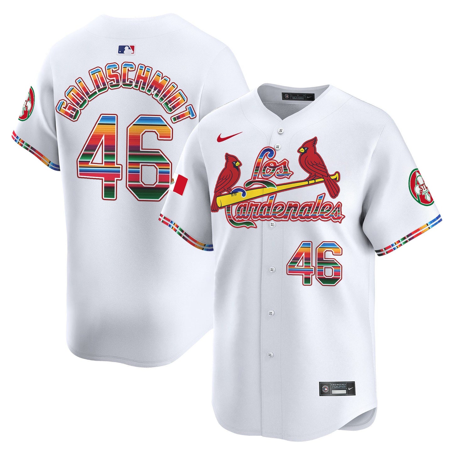 St. Louis Cardinals Fiesta Cardenales Vapor Premier Limited Jersey - All Stitched