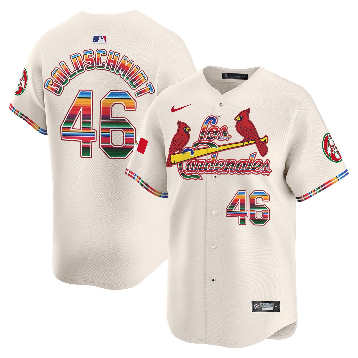 St. Louis Cardinals Fiesta Cardenales Vapor Premier Limited Jersey - All Stitched