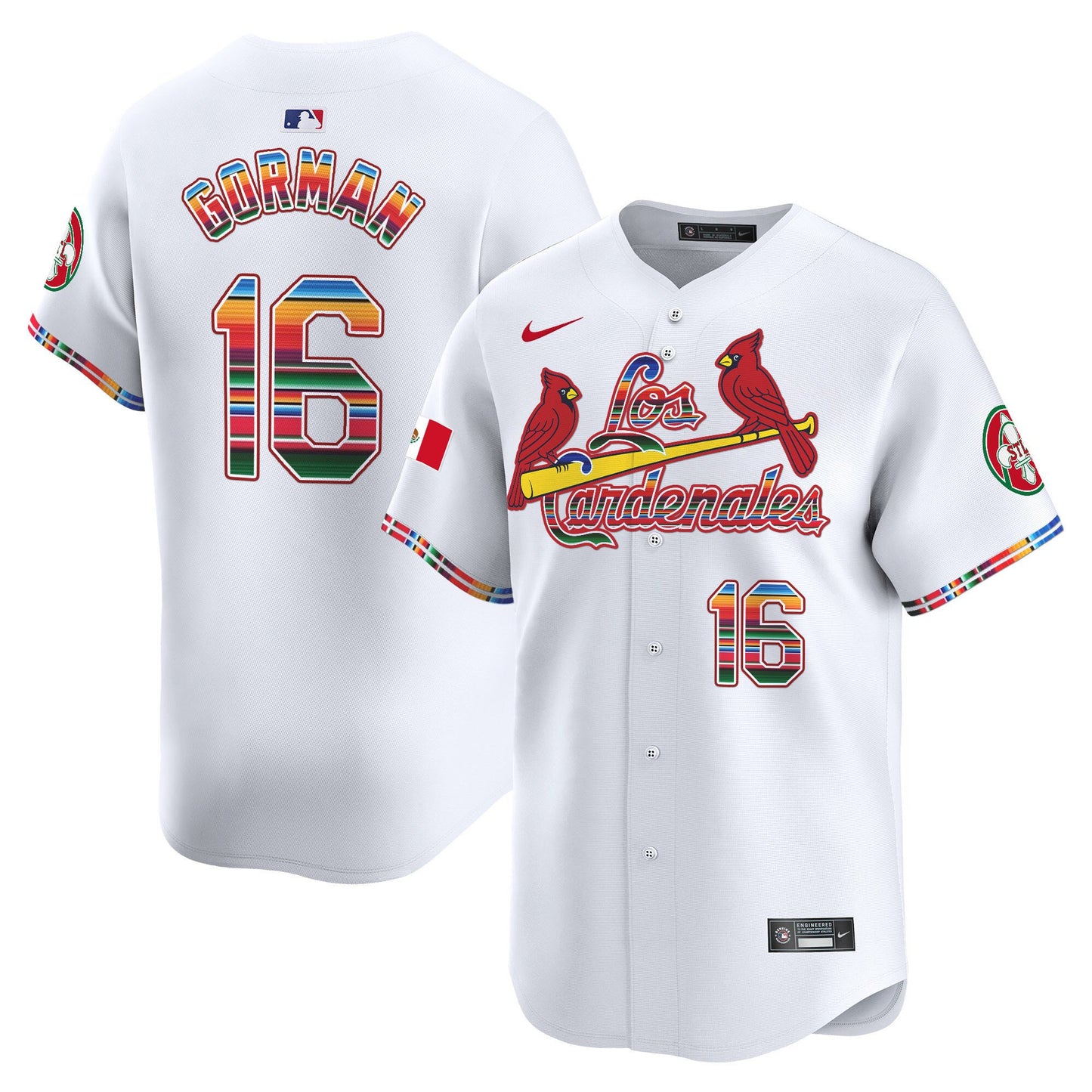 St. Louis Cardinals Fiesta Cardenales Vapor Premier Limited Jersey - All Stitched