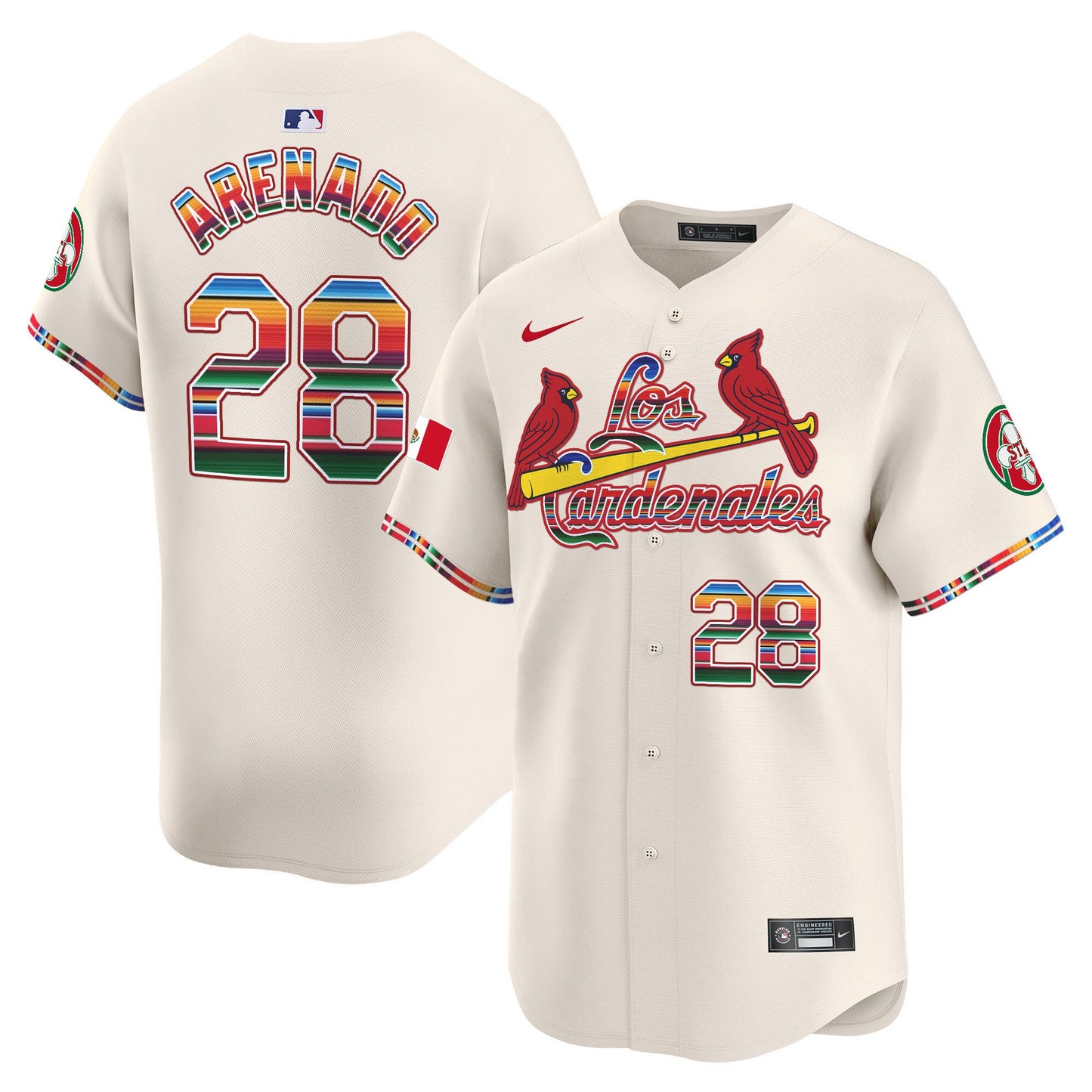 St. Louis Cardinals Fiesta Cardenales Vapor Premier Limited Jersey - All Stitched