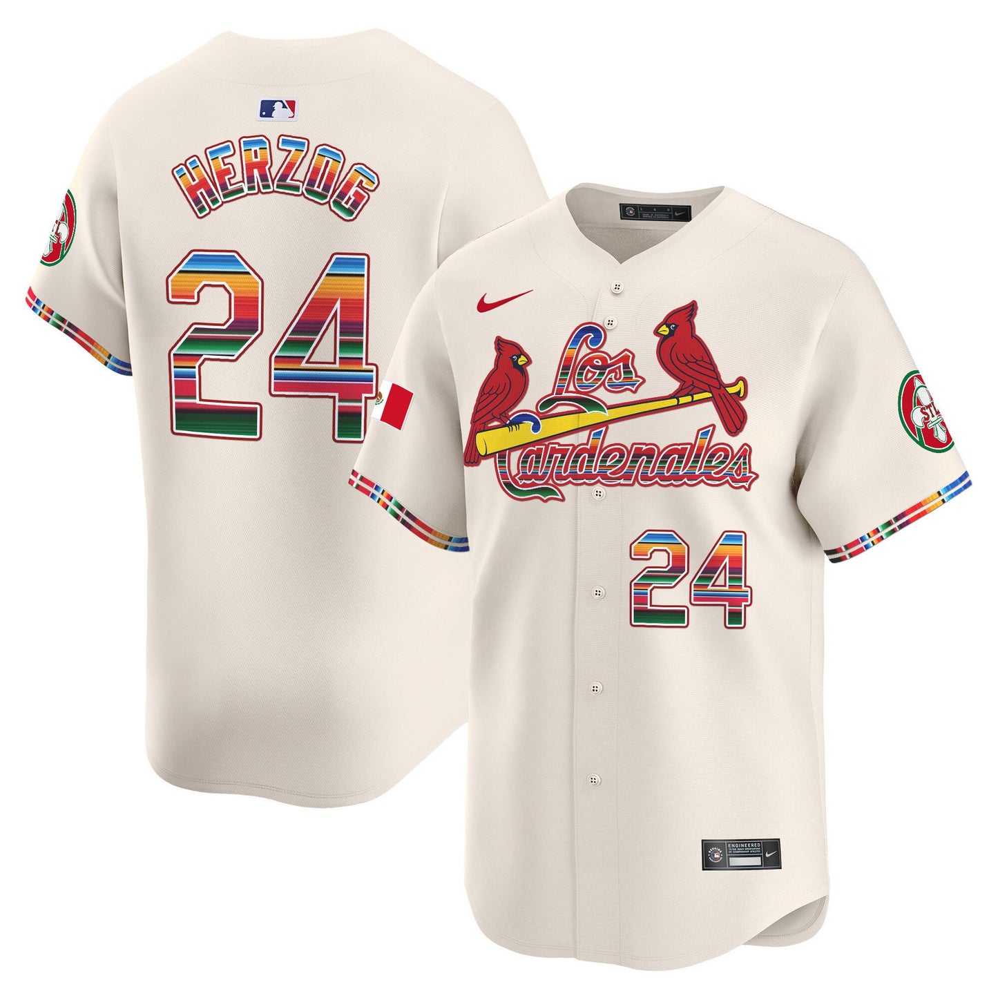 St. Louis Cardinals Fiesta Cardenales Vapor Premier Limited Jersey - All Stitched