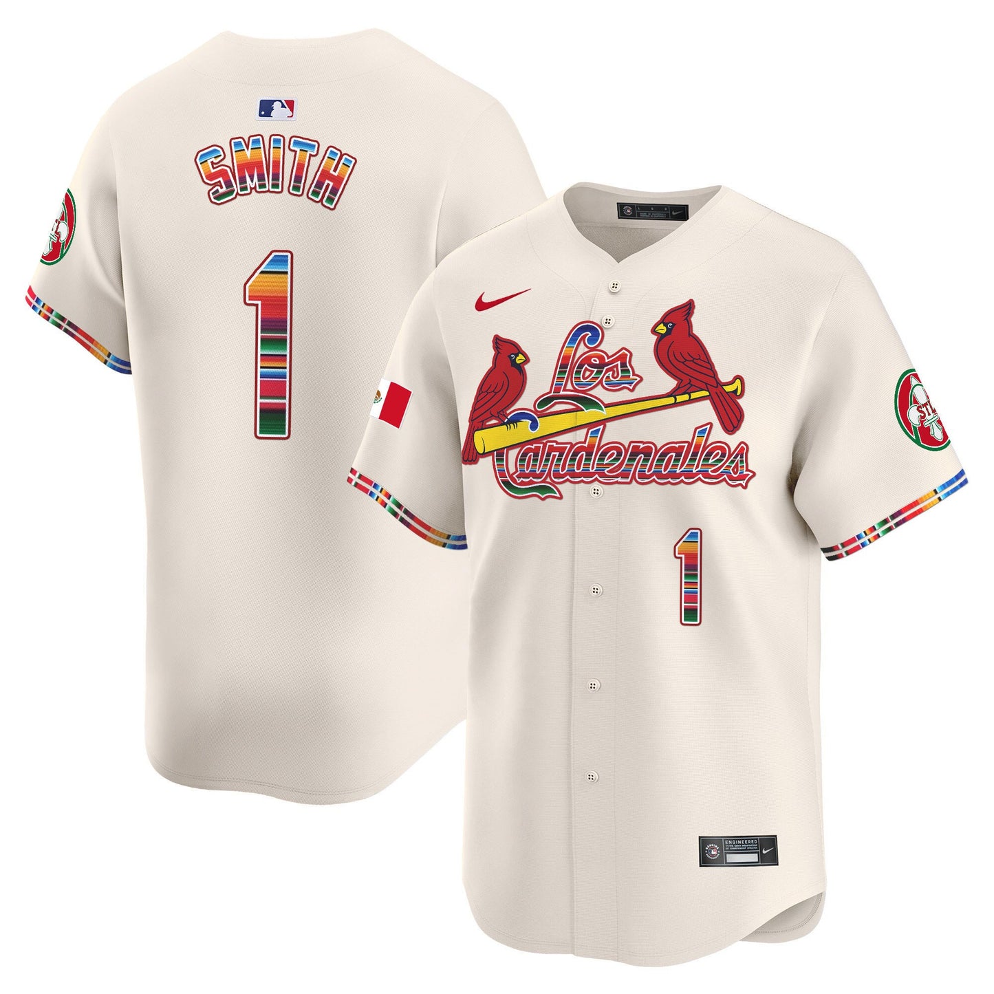 St. Louis Cardinals Fiesta Cardenales Vapor Premier Limited Jersey - All Stitched