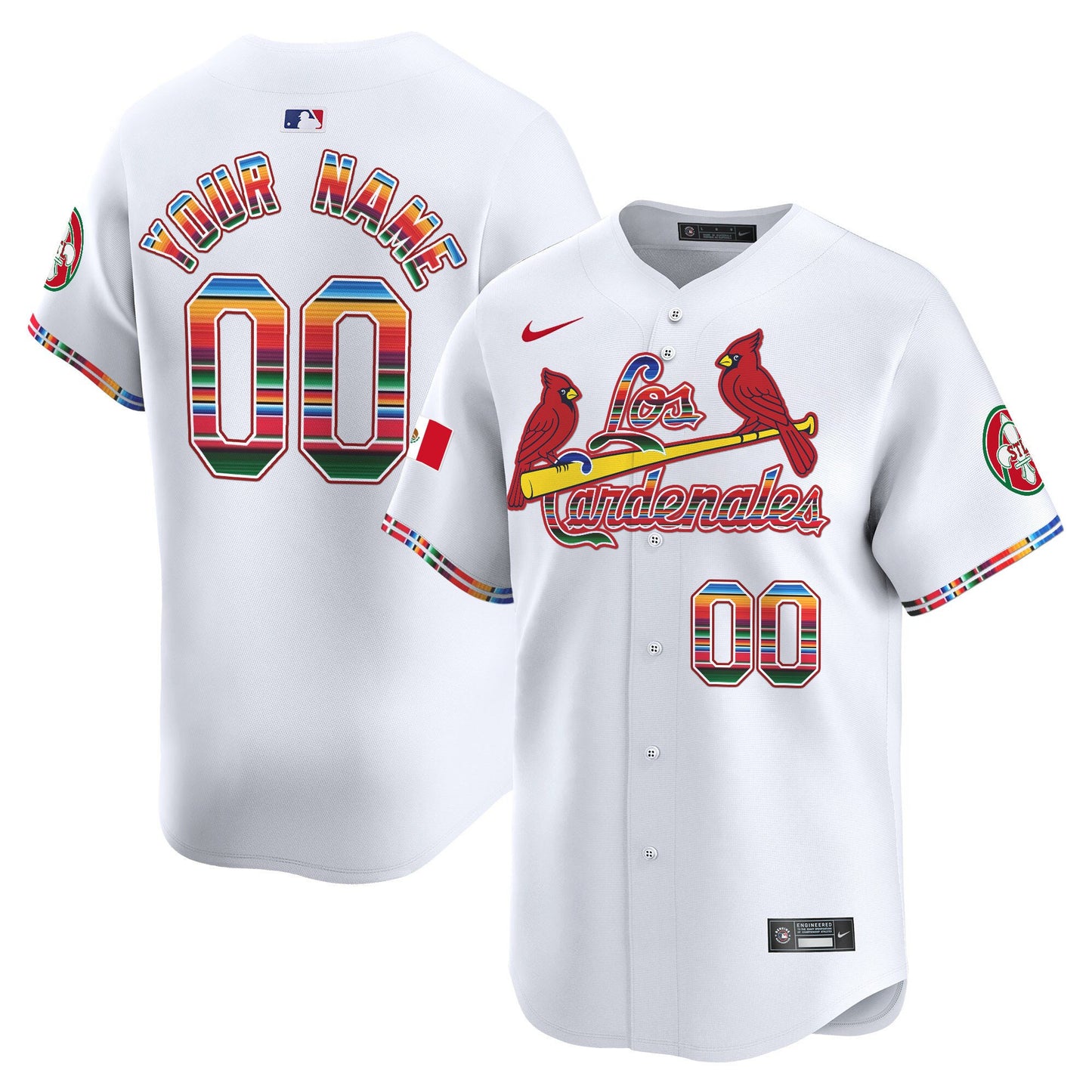 St. Louis Cardinals Fiesta Cardenales Vapor Premier Limited Custom Jersey - All Stitched