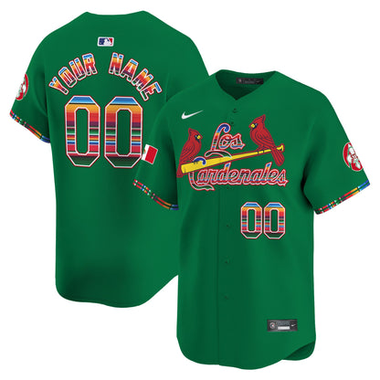 St. Louis Cardinals Fiesta Cardenales Vapor Premier Limited Custom Jersey - All Stitched