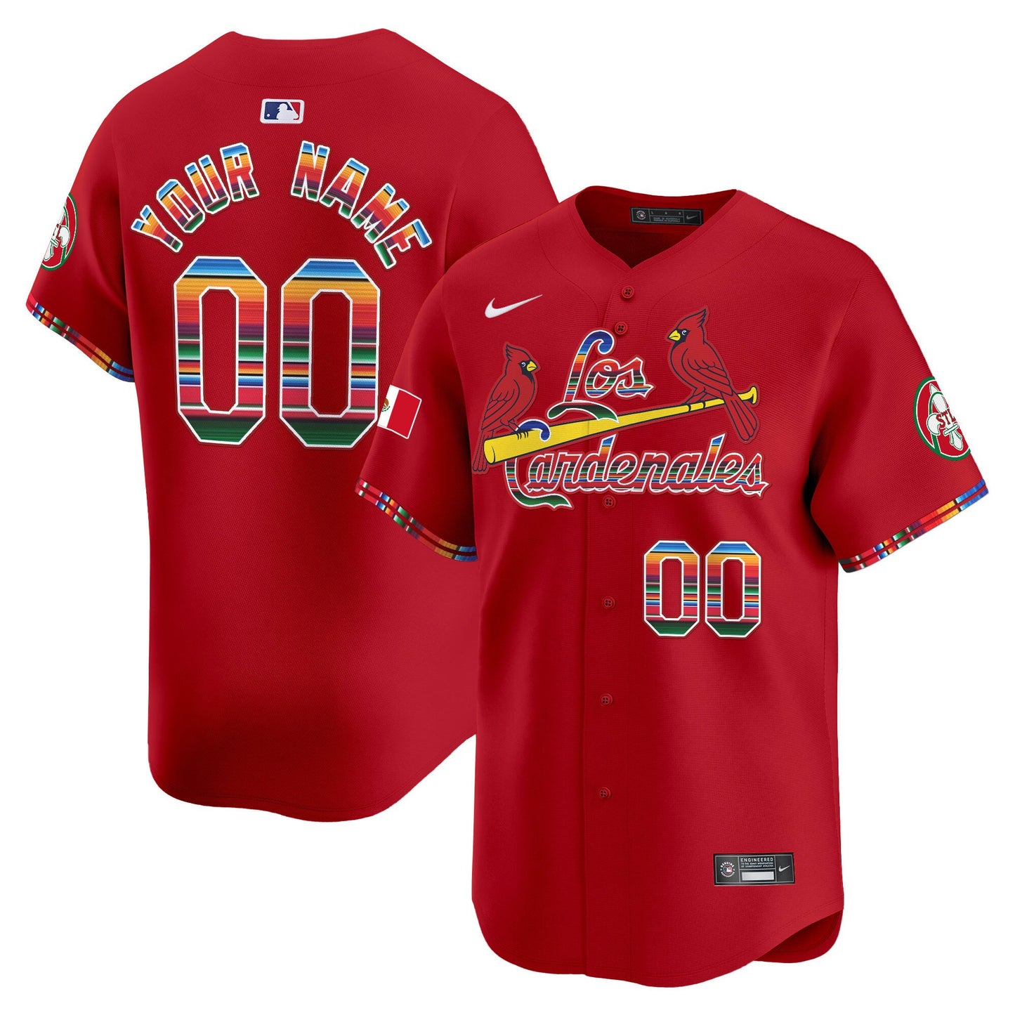 St. Louis Cardinals Fiesta Cardenales Vapor Premier Limited Custom Jersey - All Stitched