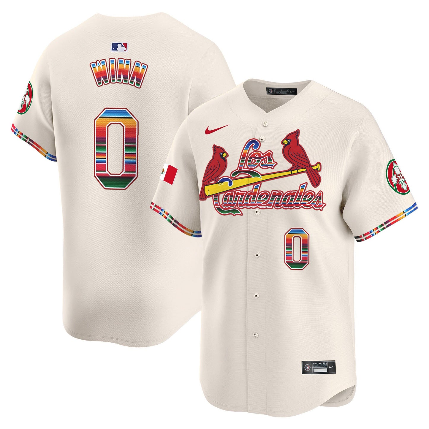 St. Louis Cardinals Fiesta Cardenales Vapor Premier Limited Jersey - All Stitched