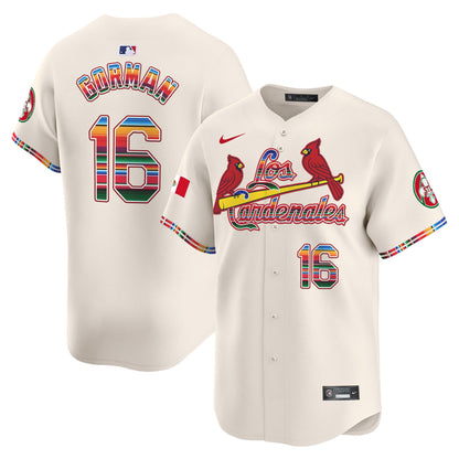 St. Louis Cardinals Fiesta Cardenales Vapor Premier Limited Jersey - All Stitched