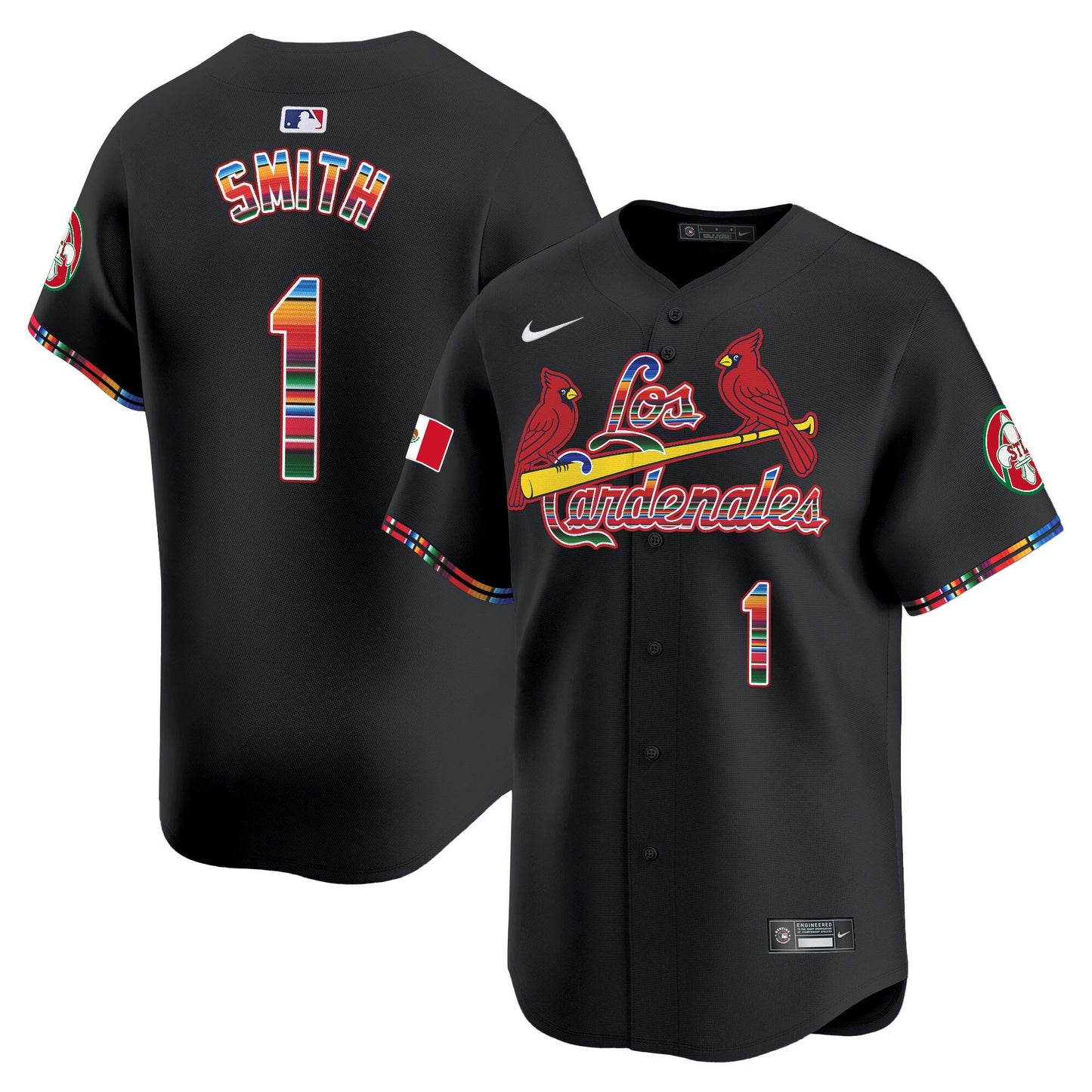 St. Louis Cardinals Fiesta Cardenales Vapor Premier Limited Jersey - All Stitched