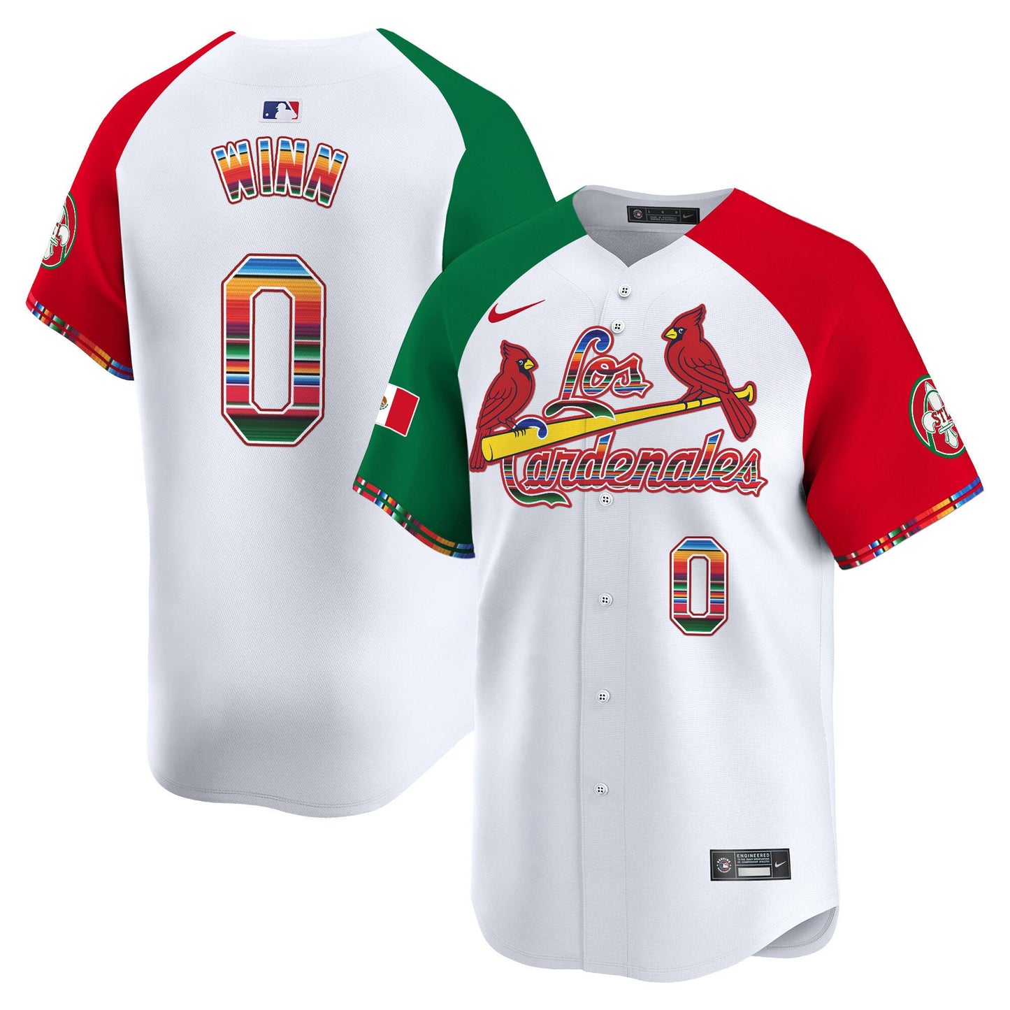 St. Louis Cardinals Fiesta Cardenales Vapor Premier Limited Jersey - All Stitched