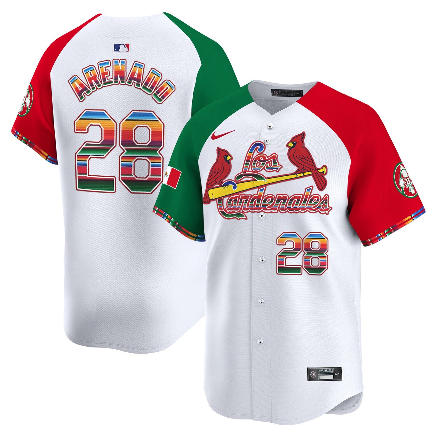 St. Louis Cardinals Fiesta Cardenales Vapor Premier Limited Jersey - All Stitched