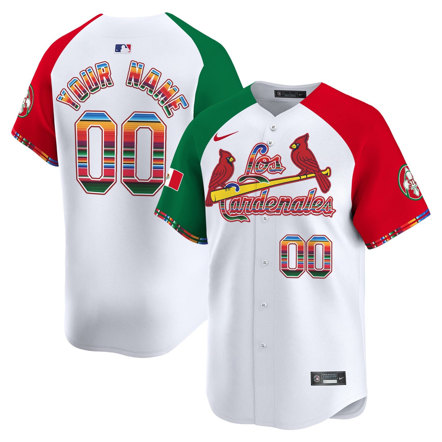 St. Louis Cardinals Fiesta Cardenales Vapor Premier Limited Custom Jersey - All Stitched