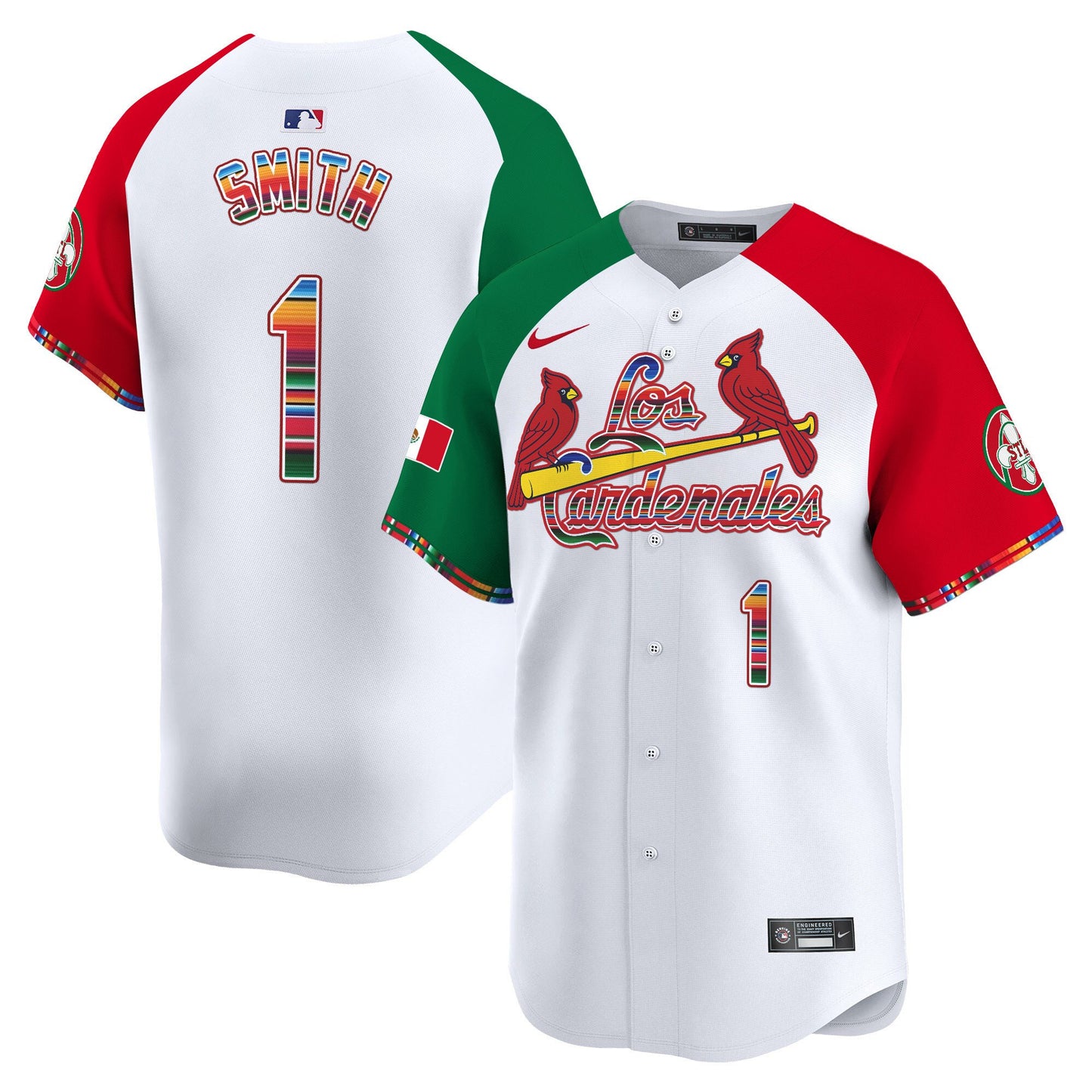 St. Louis Cardinals Fiesta Cardenales Vapor Premier Limited Jersey - All Stitched