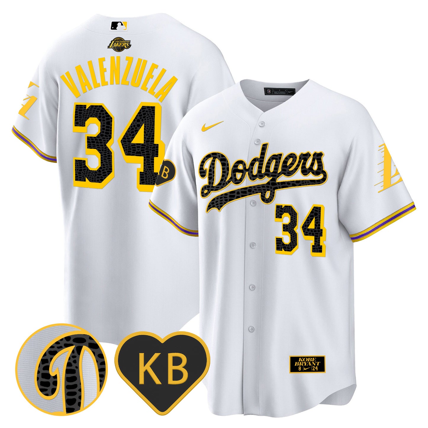 Dodgers 2024 Mamba Baseball Jersey - All Stitched