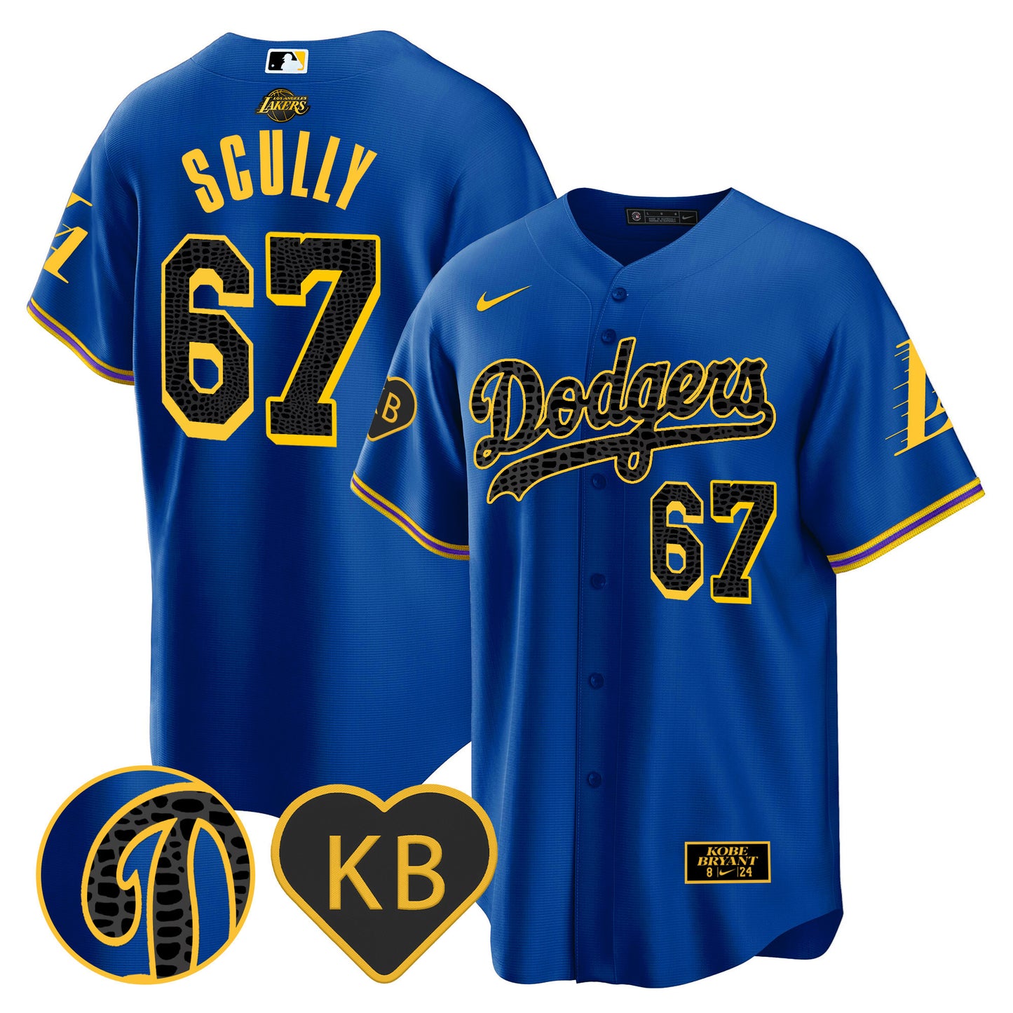 Dodgers 2024 Mamba Baseball Jersey - All Stitched