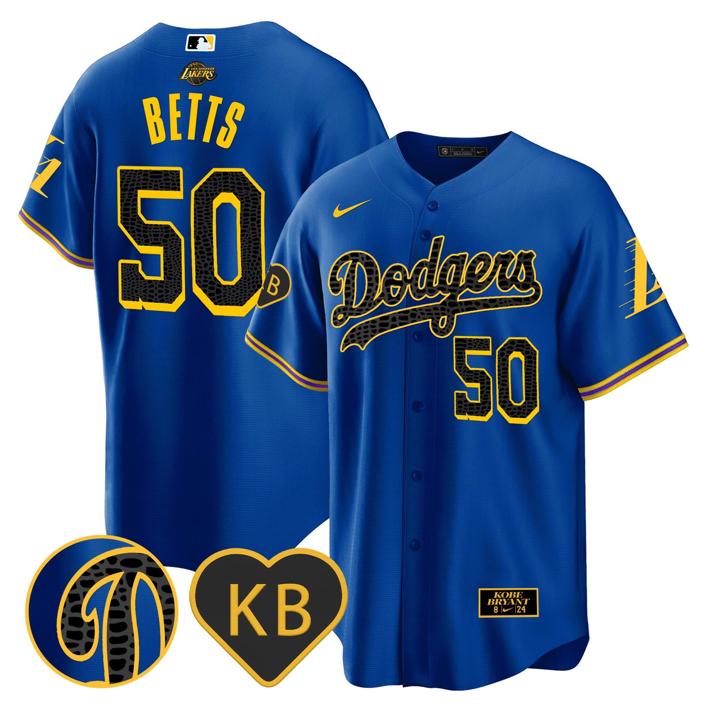 Dodgers 2024 Mamba Baseball Jersey - All Stitched