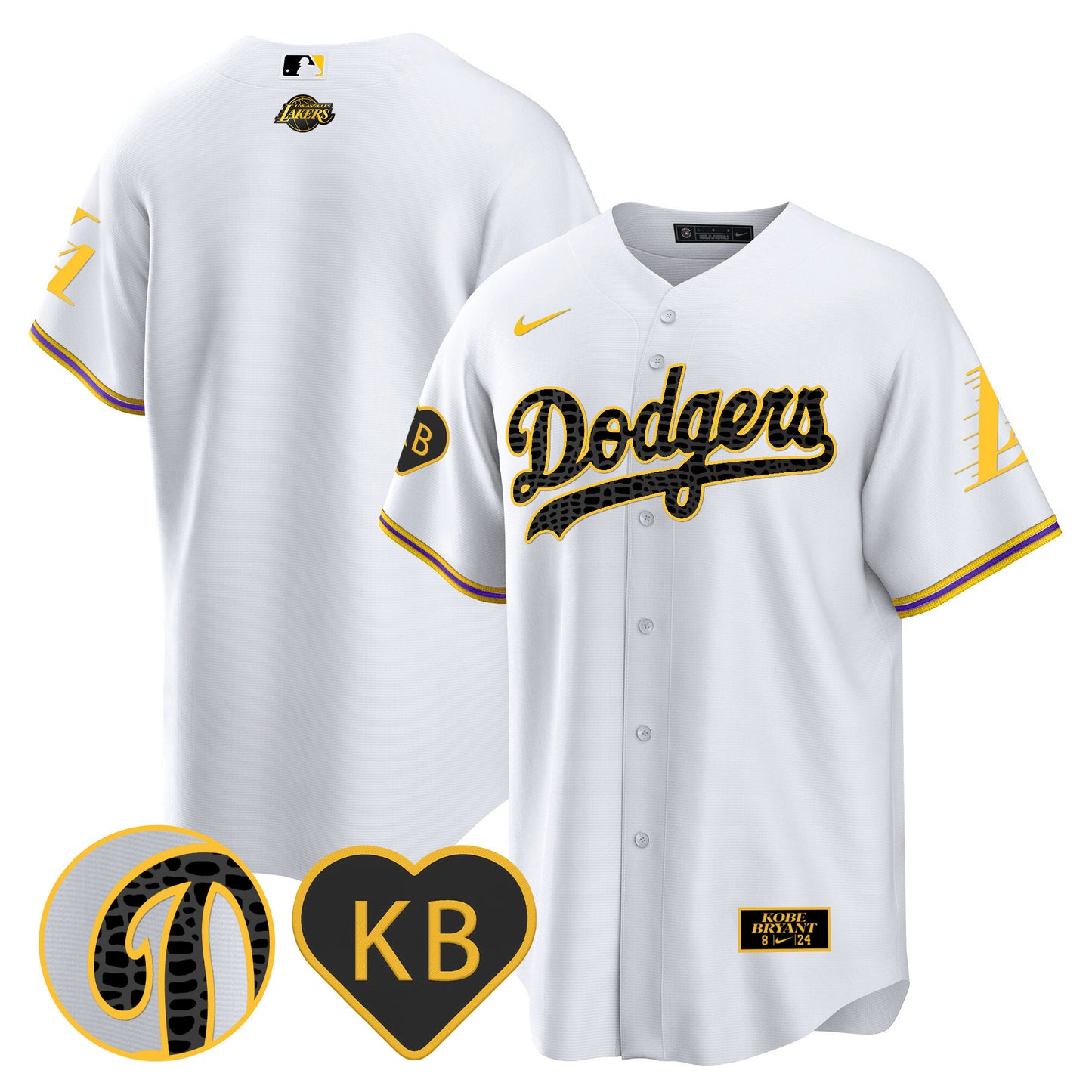 Dodgers 2024 Mamba Baseball Jersey - All Stitched