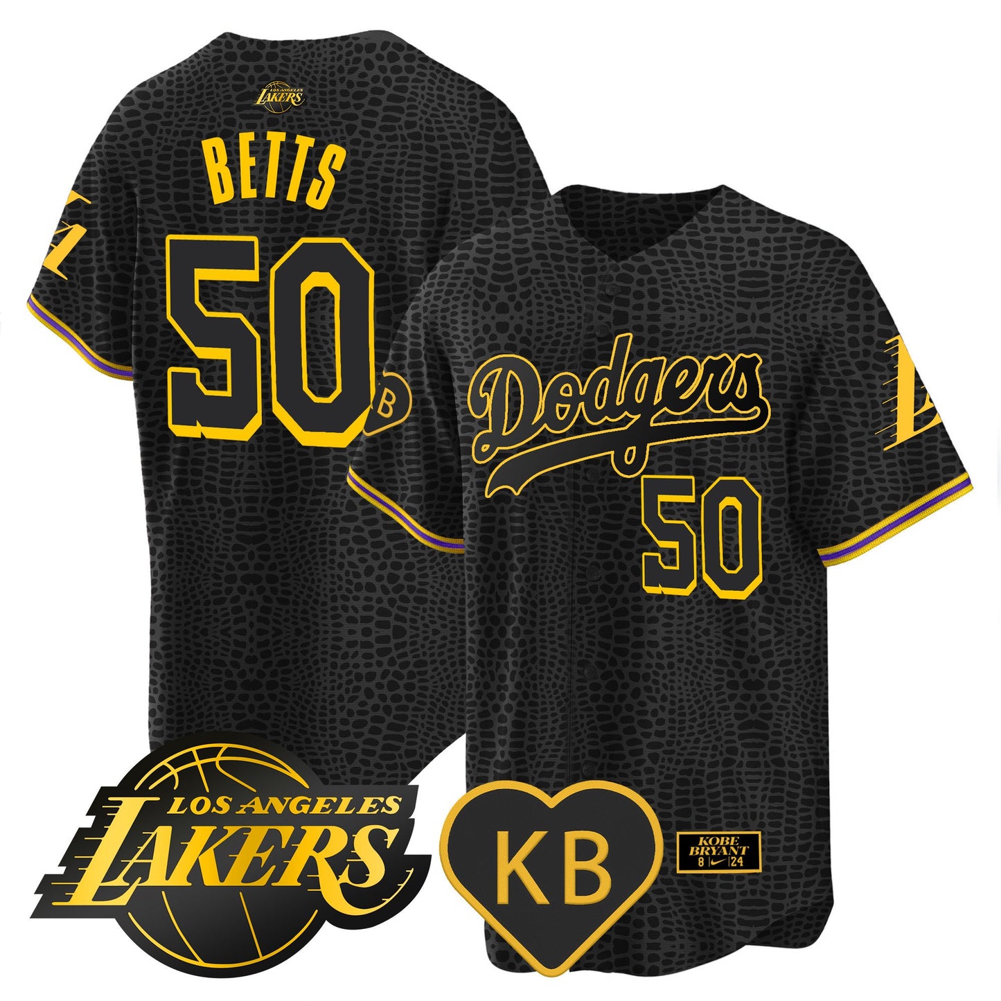 Dodgers 2024 Mamba Baseball Jersey - All Stitched