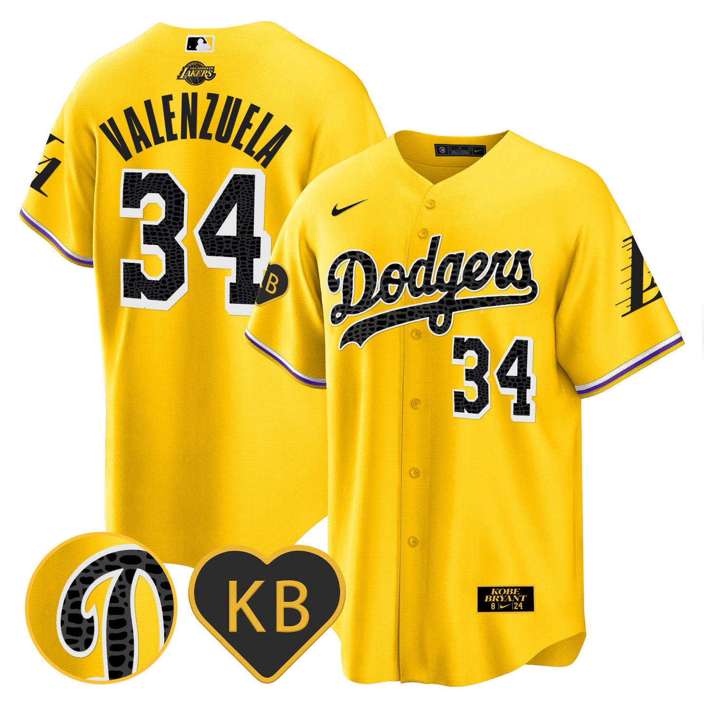 Dodgers 2024 Mamba Baseball Jersey - All Stitched