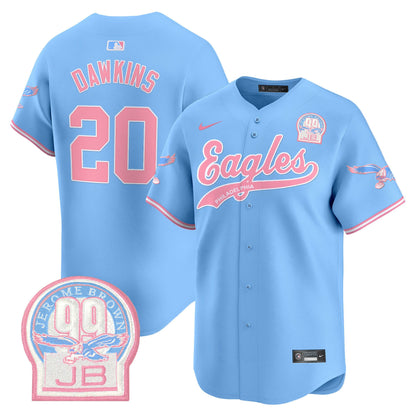 Unisex Eagles Bubblegum Pink Vapor Premier Limited Jersey - All Stitched