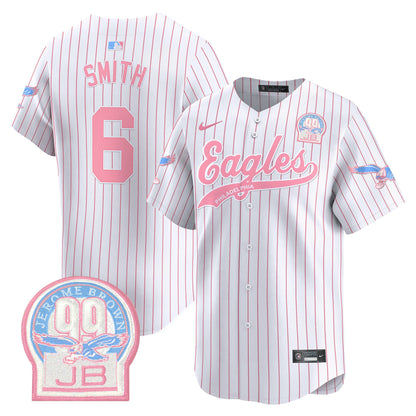 Unisex Eagles Bubblegum Pink Vapor Premier Limited Jersey - All Stitched