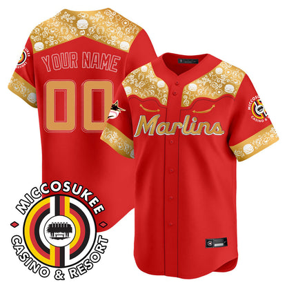 Custom Miami Marlins Mystery Edition Jersey - All Stitched