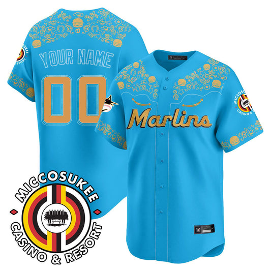 Custom Miami Marlins Mystery Edition Jersey - All Stitched