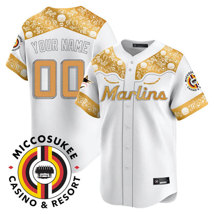 Custom Miami Marlins Mystery Edition Jersey - All Stitched